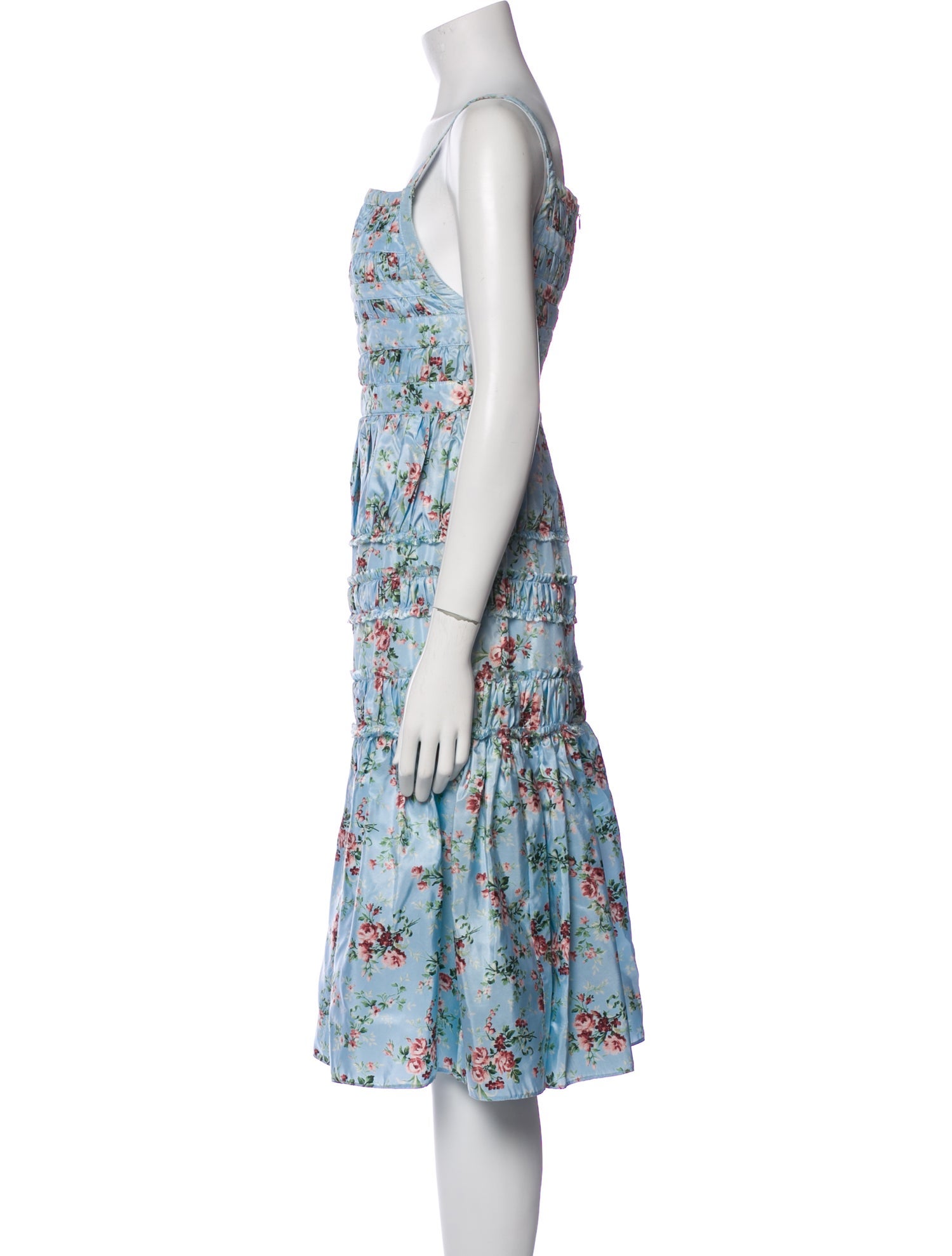 Brock Collection Silk Midi Length Dress