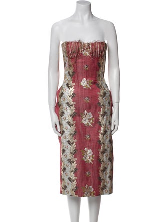 Brock Collection Printed Knee-Length Dress
