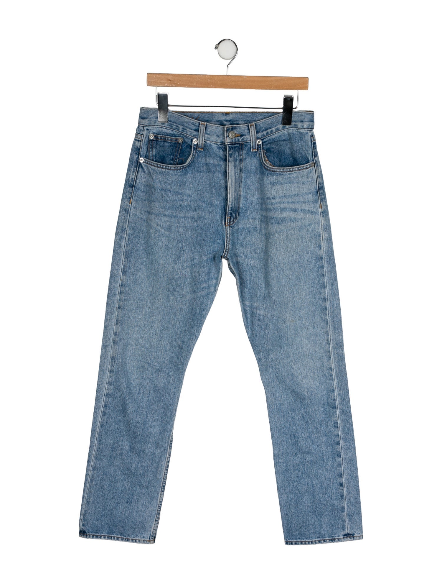 Brock Collection High-Rise Straight Leg Jeans