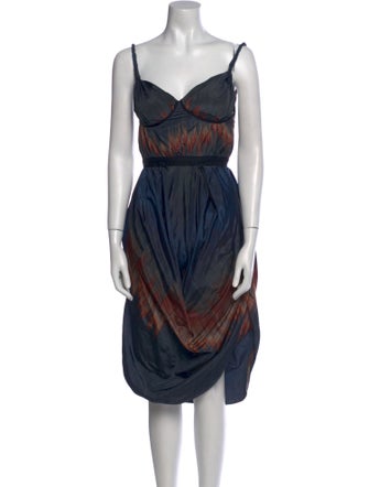 Brock Collection Printed Midi Length Dress