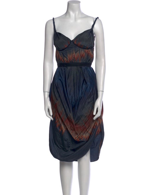 Brock Collection Printed Midi Length Dress