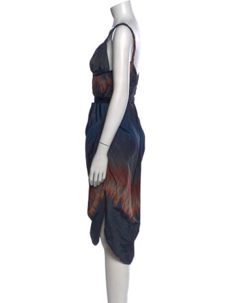 Brock Collection Printed Midi Length Dress