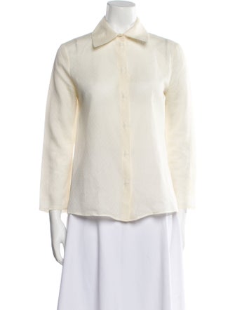 Brock Collection Long Sleeve Button-Up Top