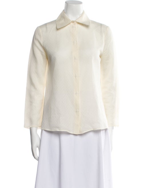 Brock Collection Long Sleeve Button-Up Top