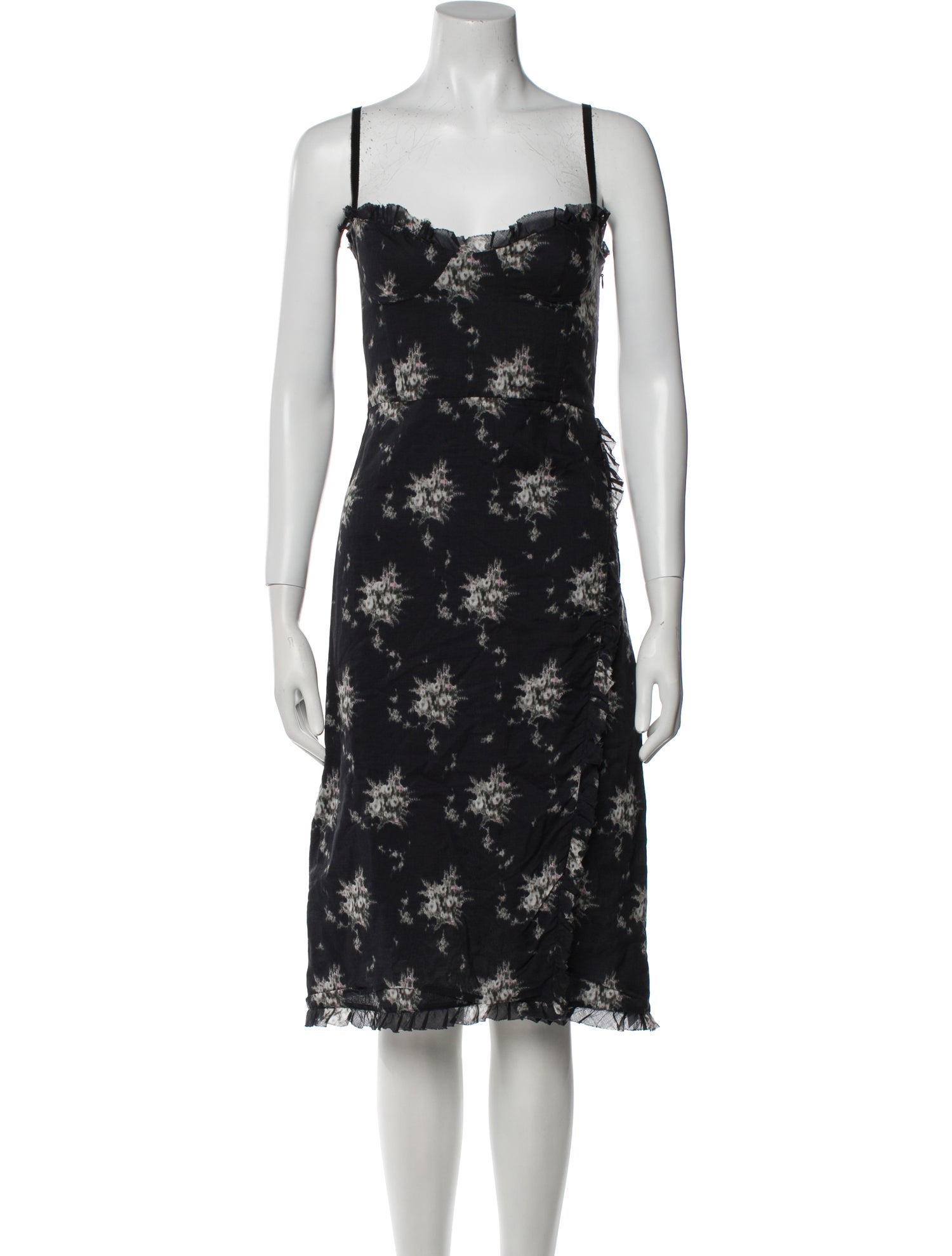 Brock Collection Floral Print Midi Length Dress