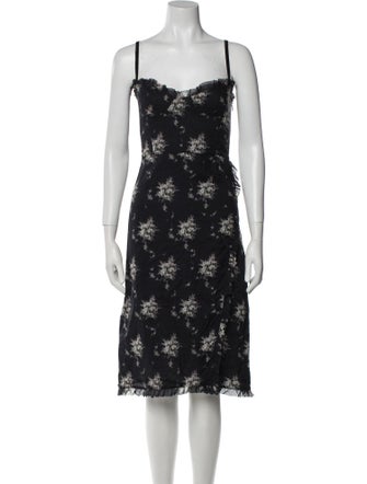 Brock Collection Floral Print Midi Length Dress