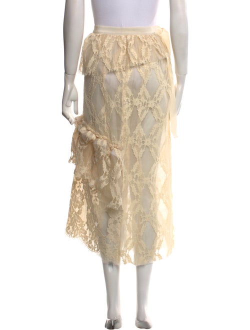 Brock Collection Lace Pattern Midi Length Skirt