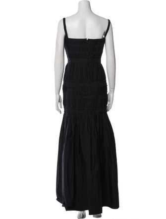 Brock Collection Square Neckline Long Dress