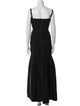 Brock Collection Square Neckline Long Dress