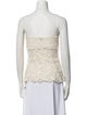 Brock Collection Lace Pattern Square Neckline Top