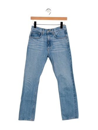 Brock Collection High-Rise Straight Leg Jeans