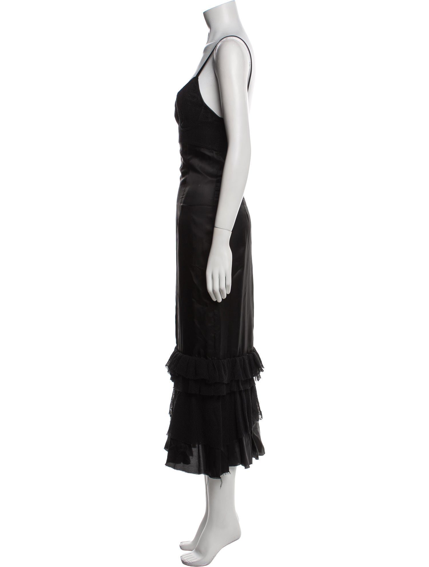 Brock Collection V-Neck Midi Length Dress