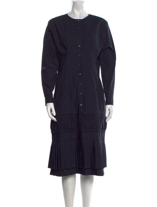 Brock Collection Crew Neck Midi Length Dress