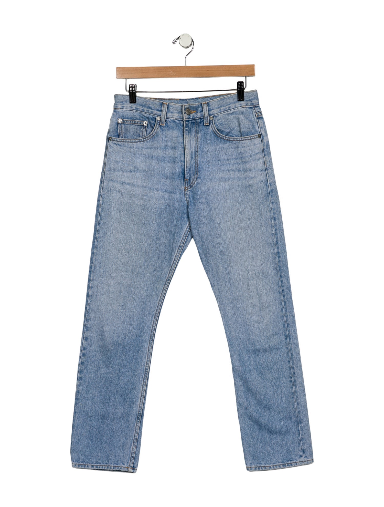 Brock Collection High-Rise Straight Leg Jeans