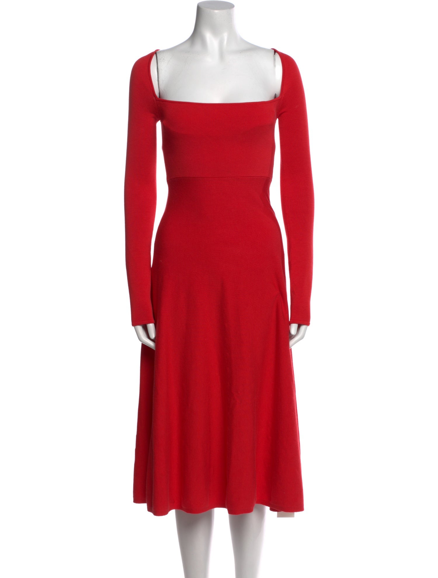 Brock Collection Square Neckline Midi Length Dress