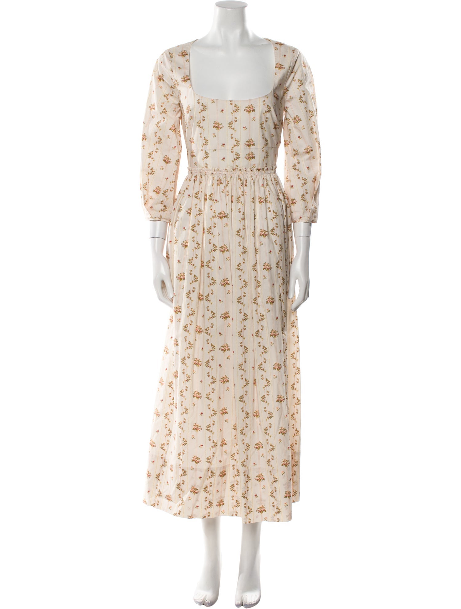 Brock Collection Floral Print Long Dress