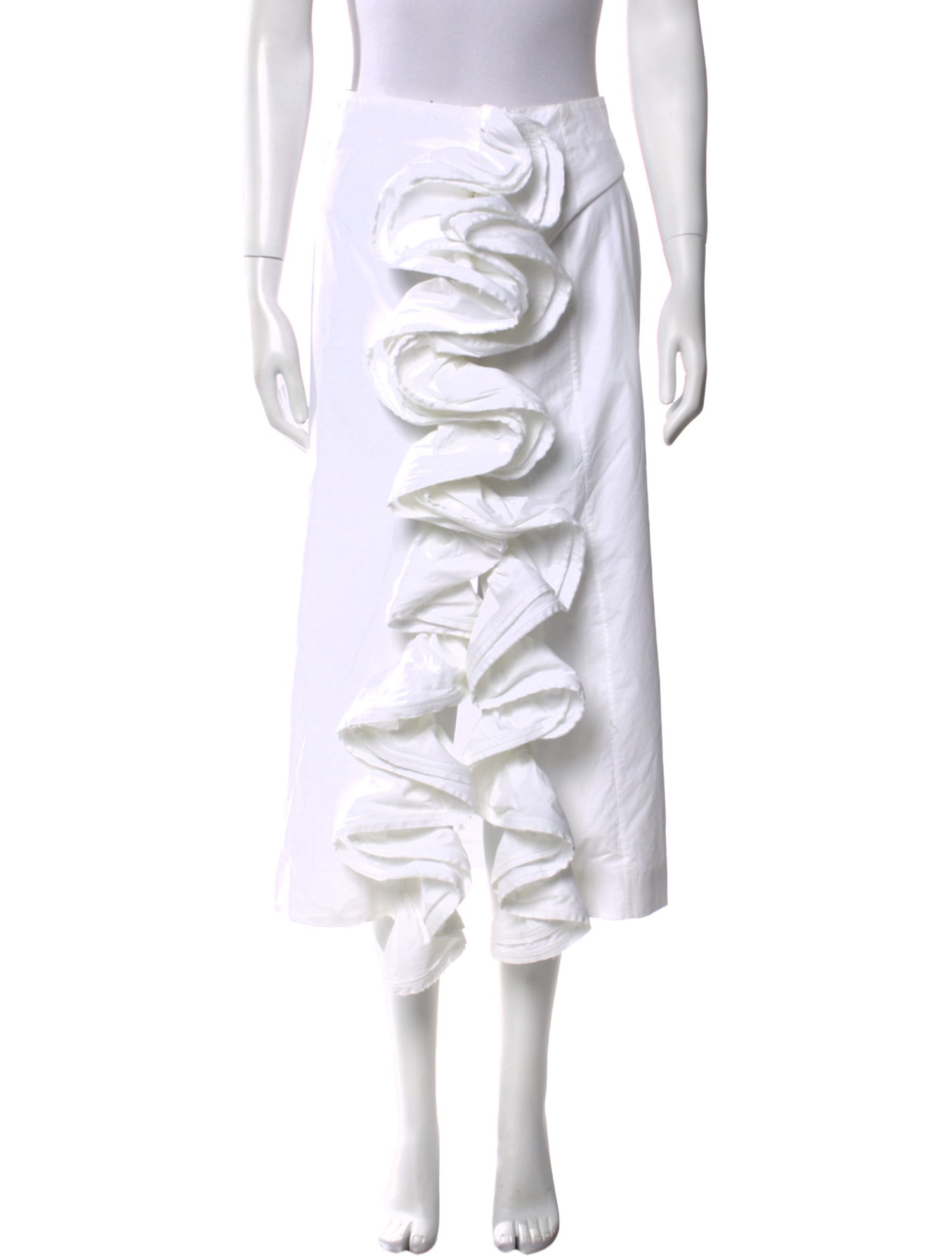 Brock Collection Linen Midi Length Skirt