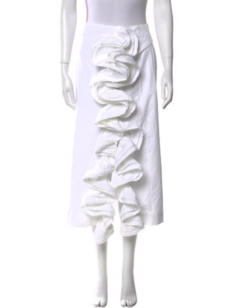 Brock Collection Linen Midi Length Skirt