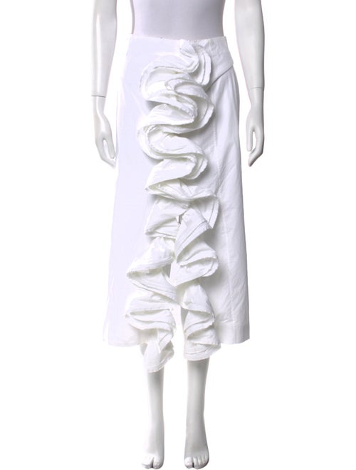 Brock Collection Linen Midi Length Skirt