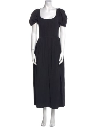 Brock Collection Scoop Neck Long Dress