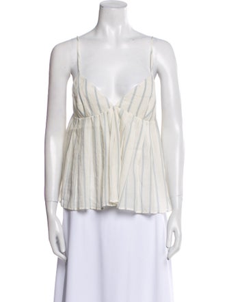 Brock Collection V-Neck Sleeveless Blouse