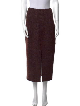 Brock Collection Floral Print Midi Length Skirt