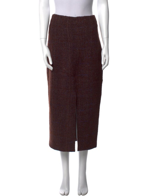 Brock Collection Floral Print Midi Length Skirt