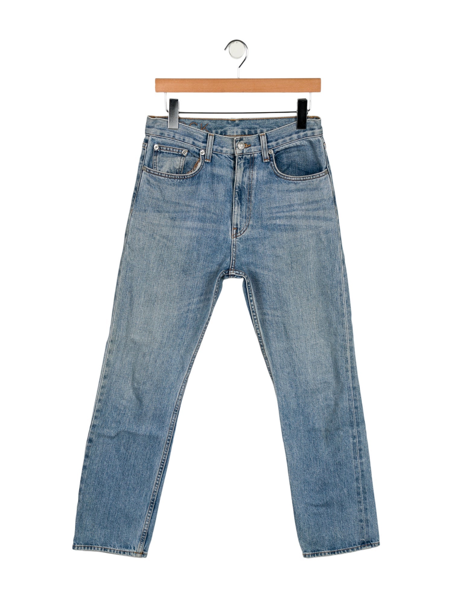 Brock Collection High-Rise Straight Leg Jeans