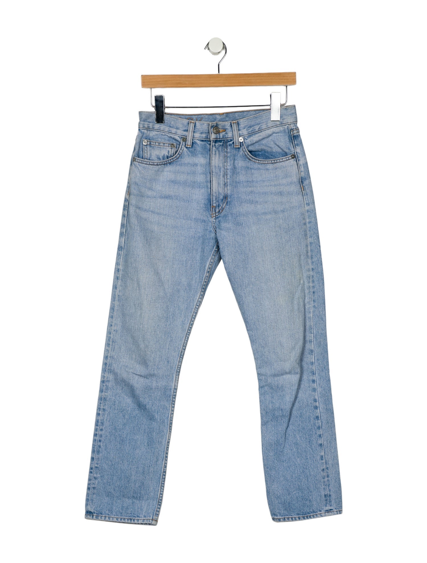 Brock Collection Mid-Rise Straight Leg Jeans