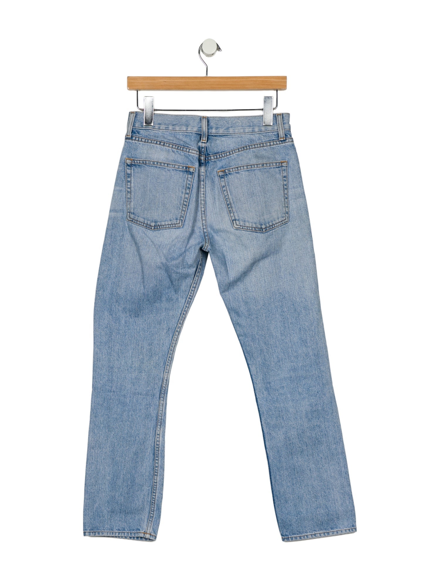 Brock Collection Mid-Rise Straight Leg Jeans
