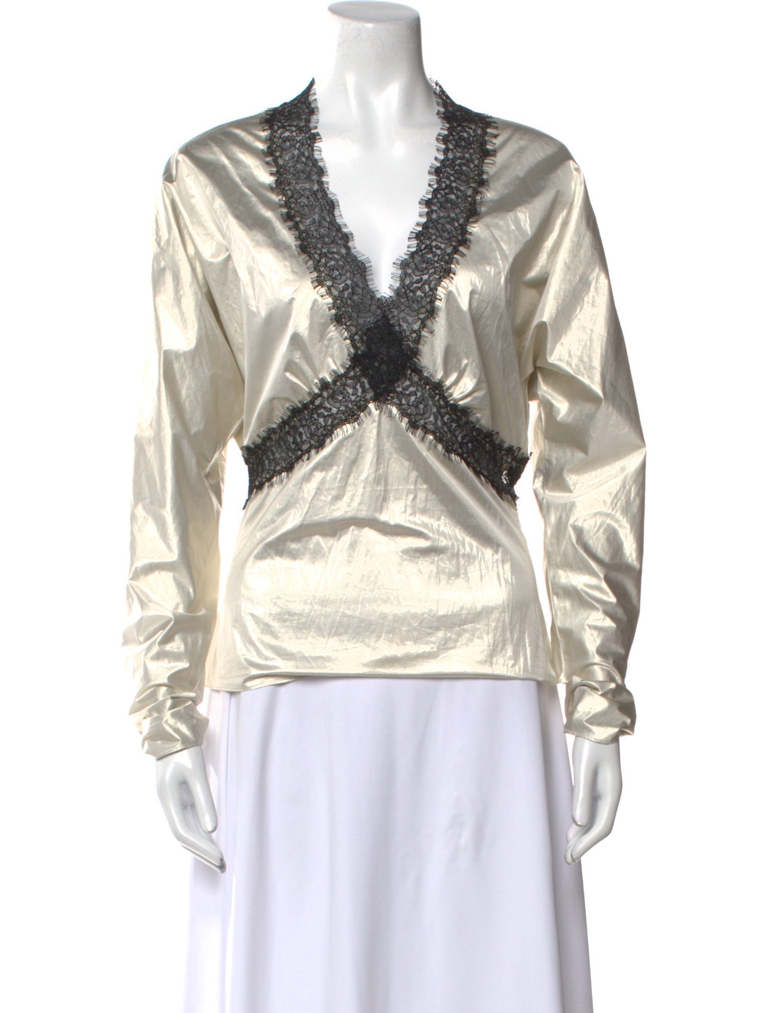 Brock Collection V-Neck Long Sleeve Sweatshirt