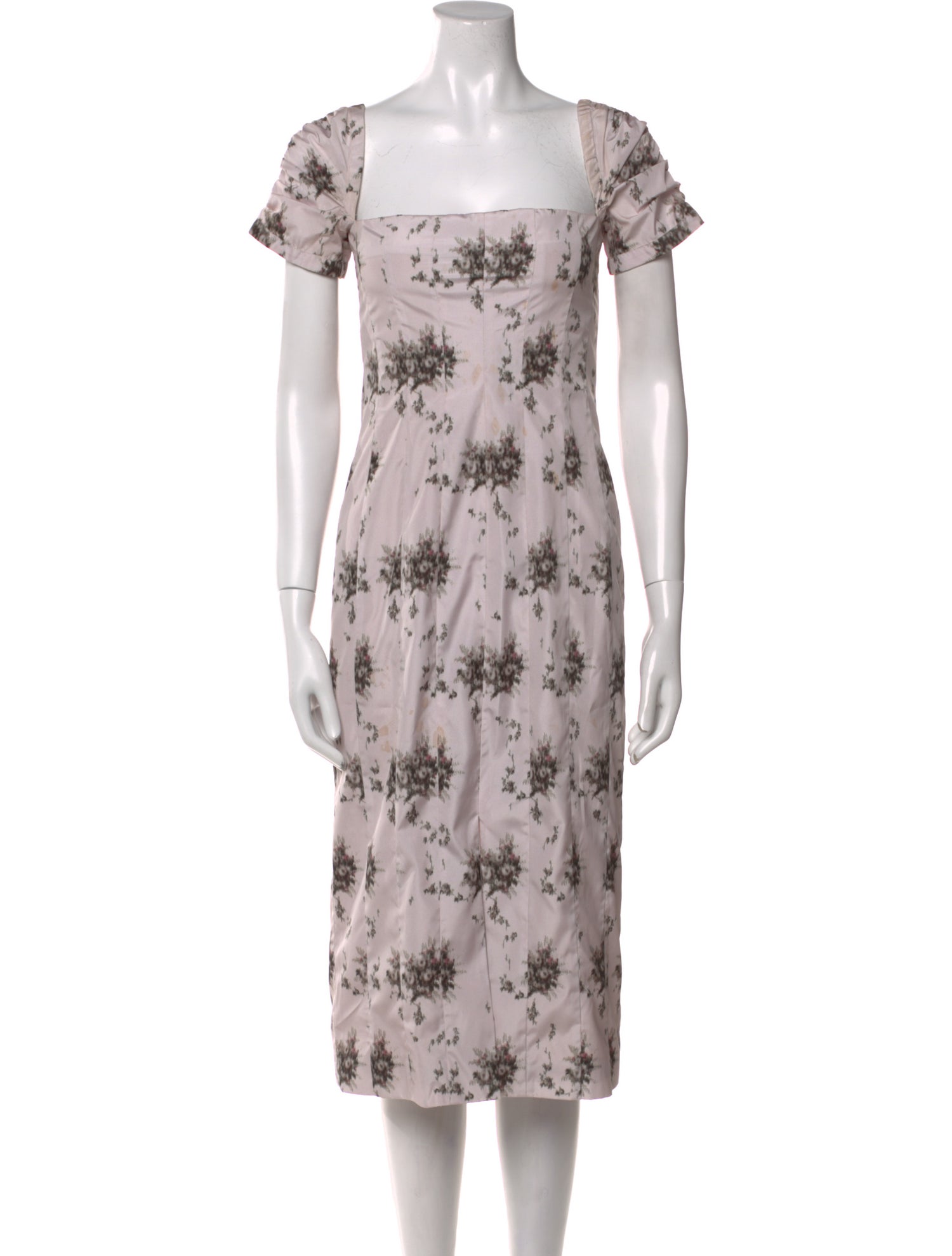 Brock Collection Floral Print Midi Length Dress