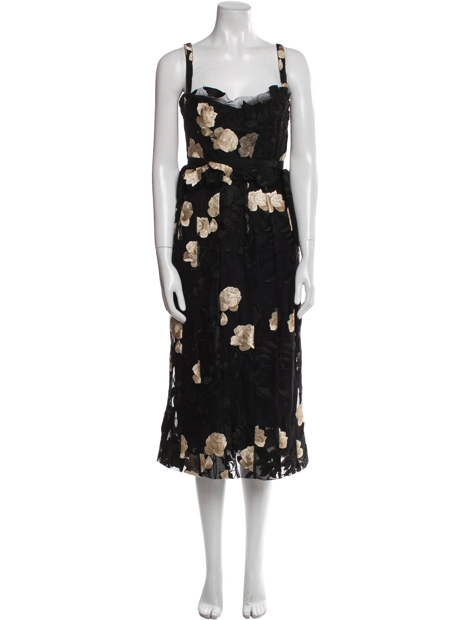 Brock Collection Floral Print Midi Length Dress