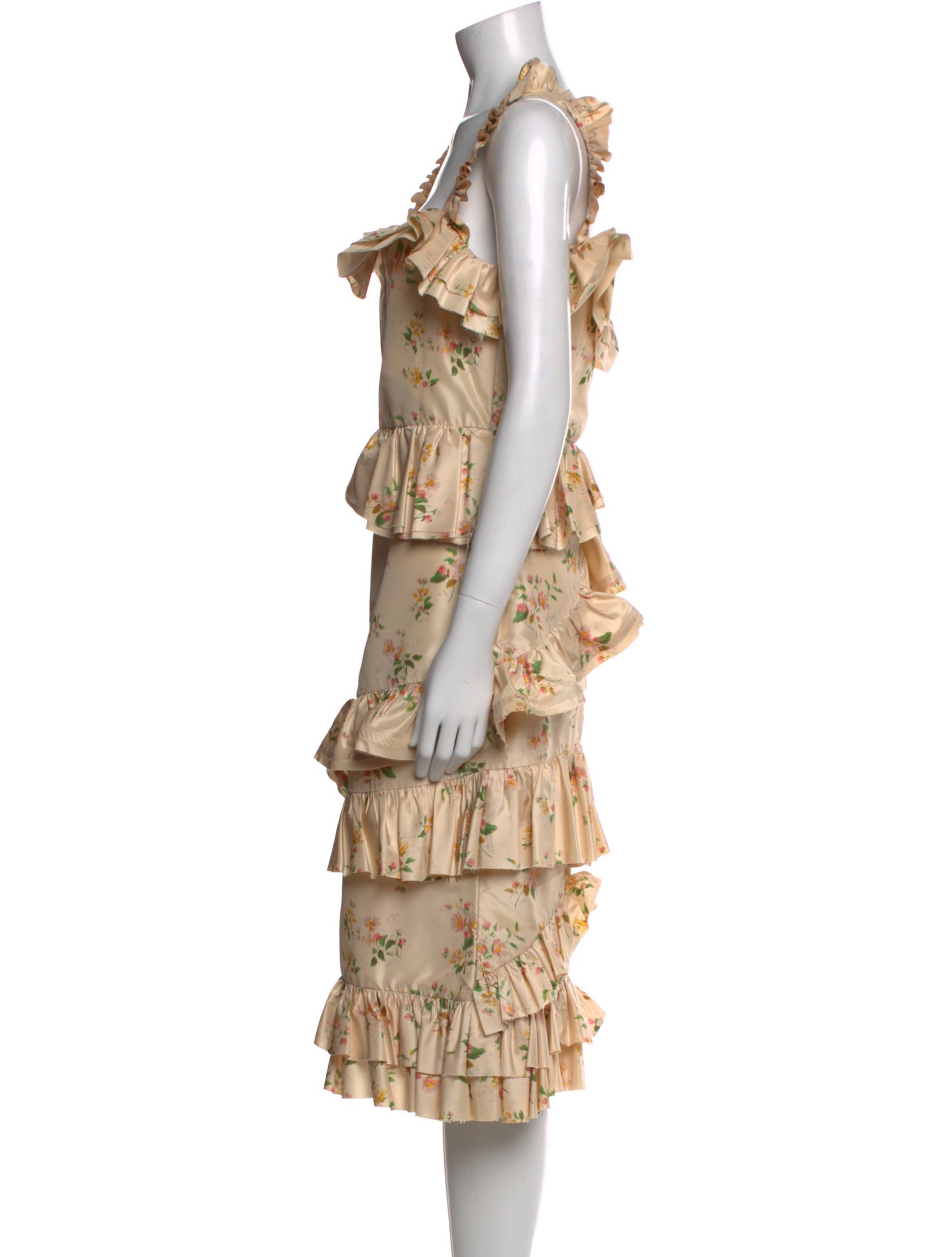 Brock Collection Silk Midi Length Dress