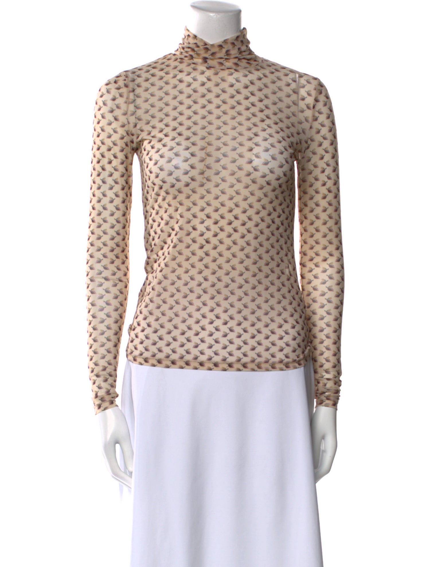 Brock Collection Printed Turtleneck Blouse
