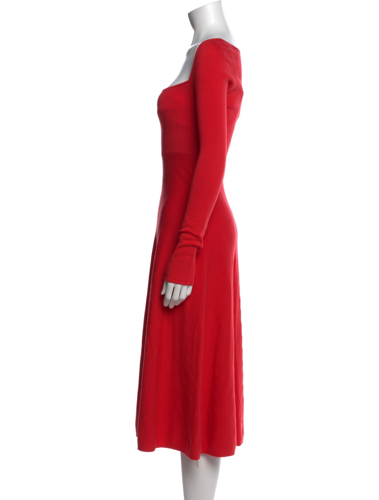 Brock Collection Square Neckline Midi Length Dress