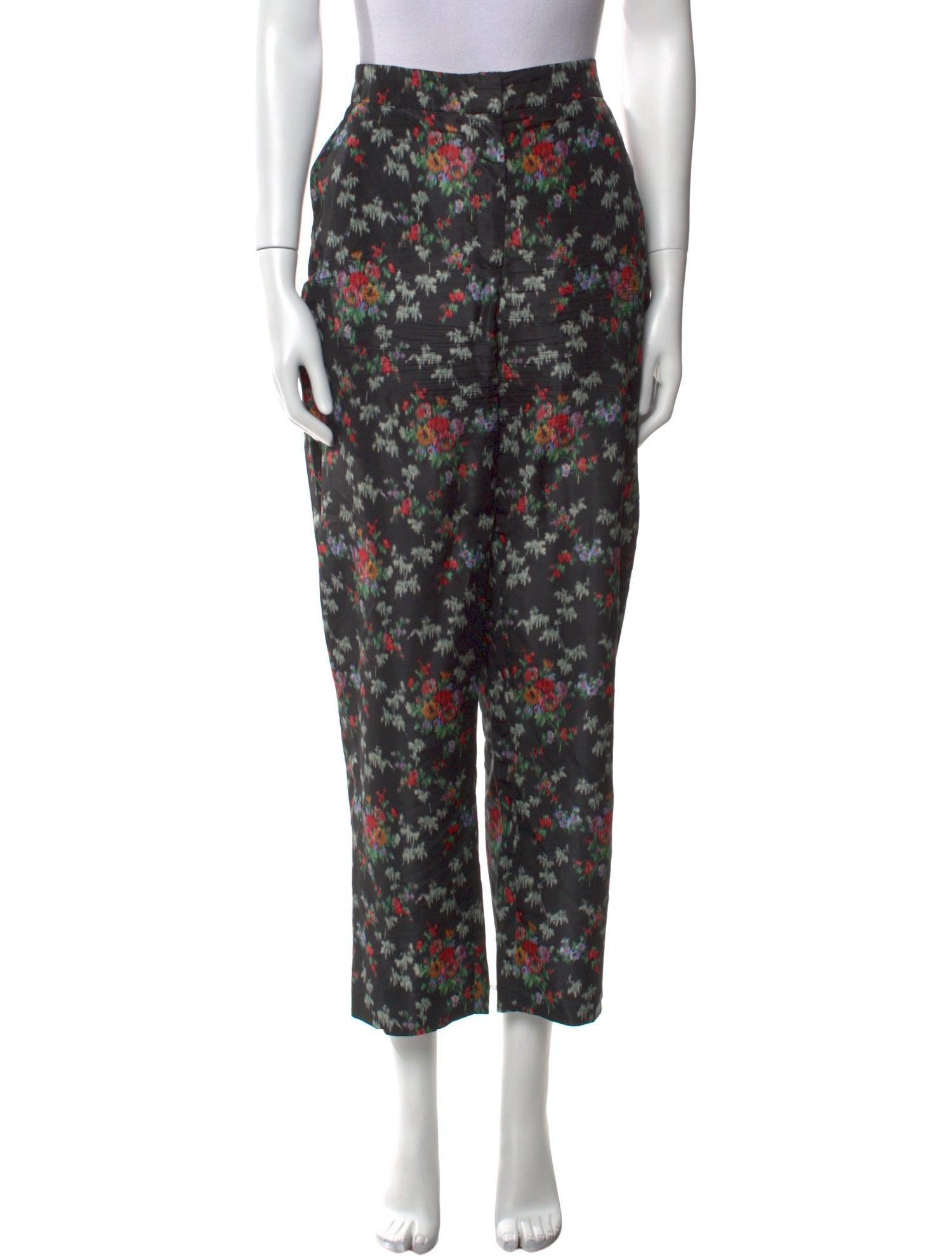 Brock Collection Silk Straight Leg Pants