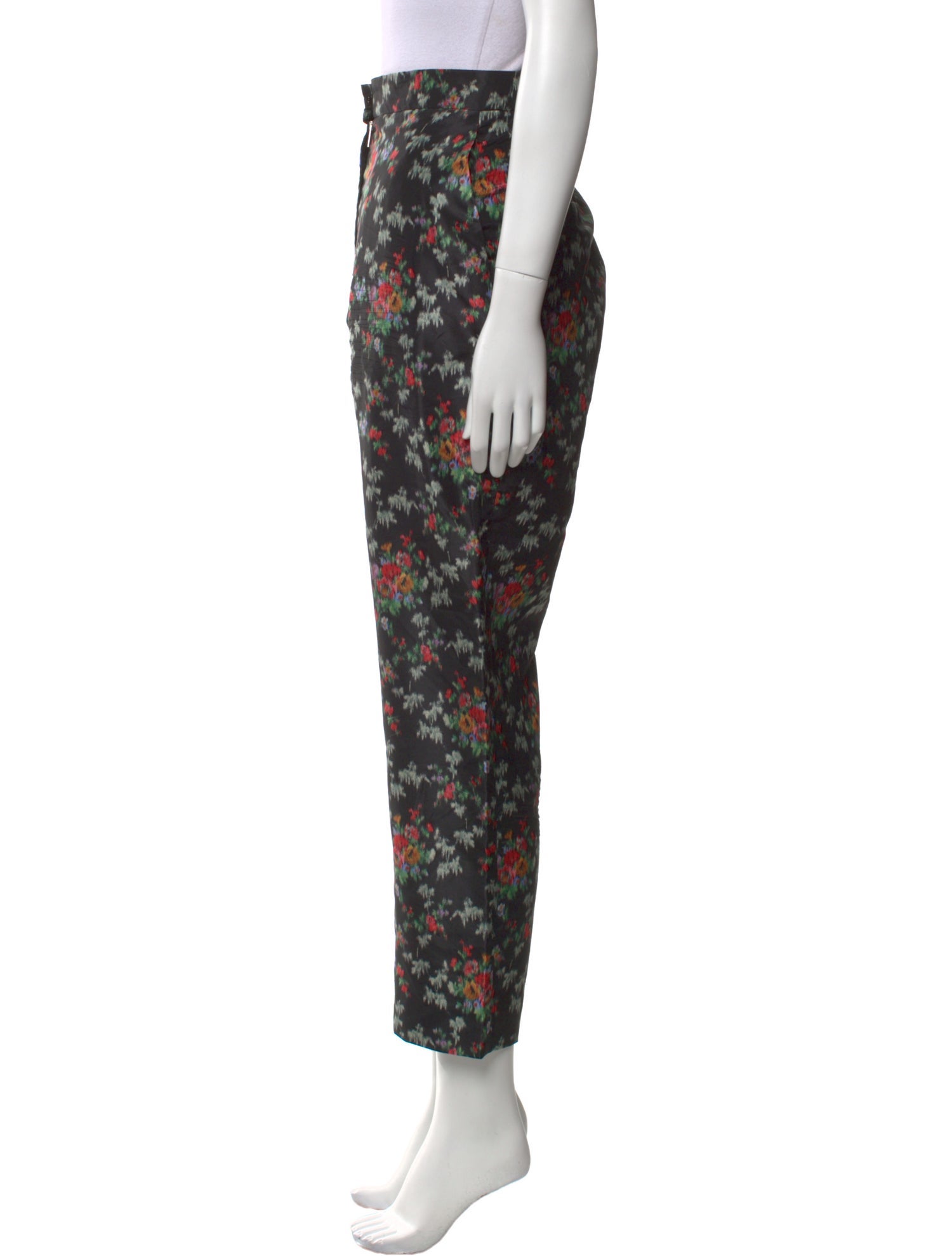 Brock Collection Silk Straight Leg Pants