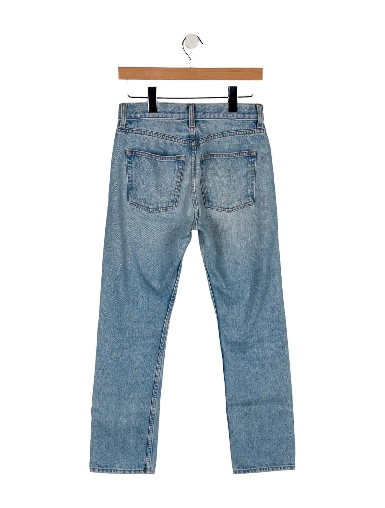 Brock Collection Mid-Rise Straight Leg Jeans