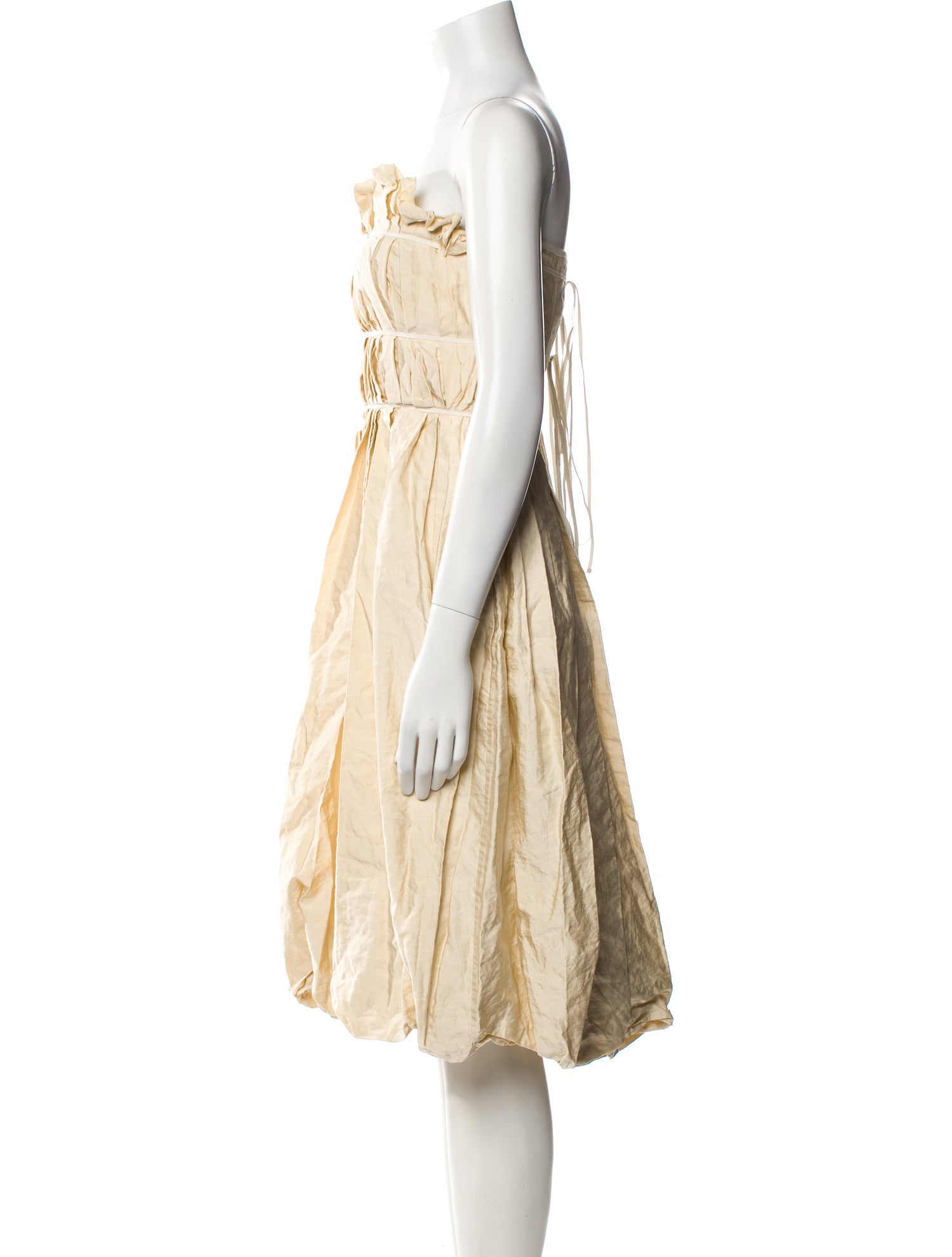 Brock Collection Strapless Knee-Length Dress