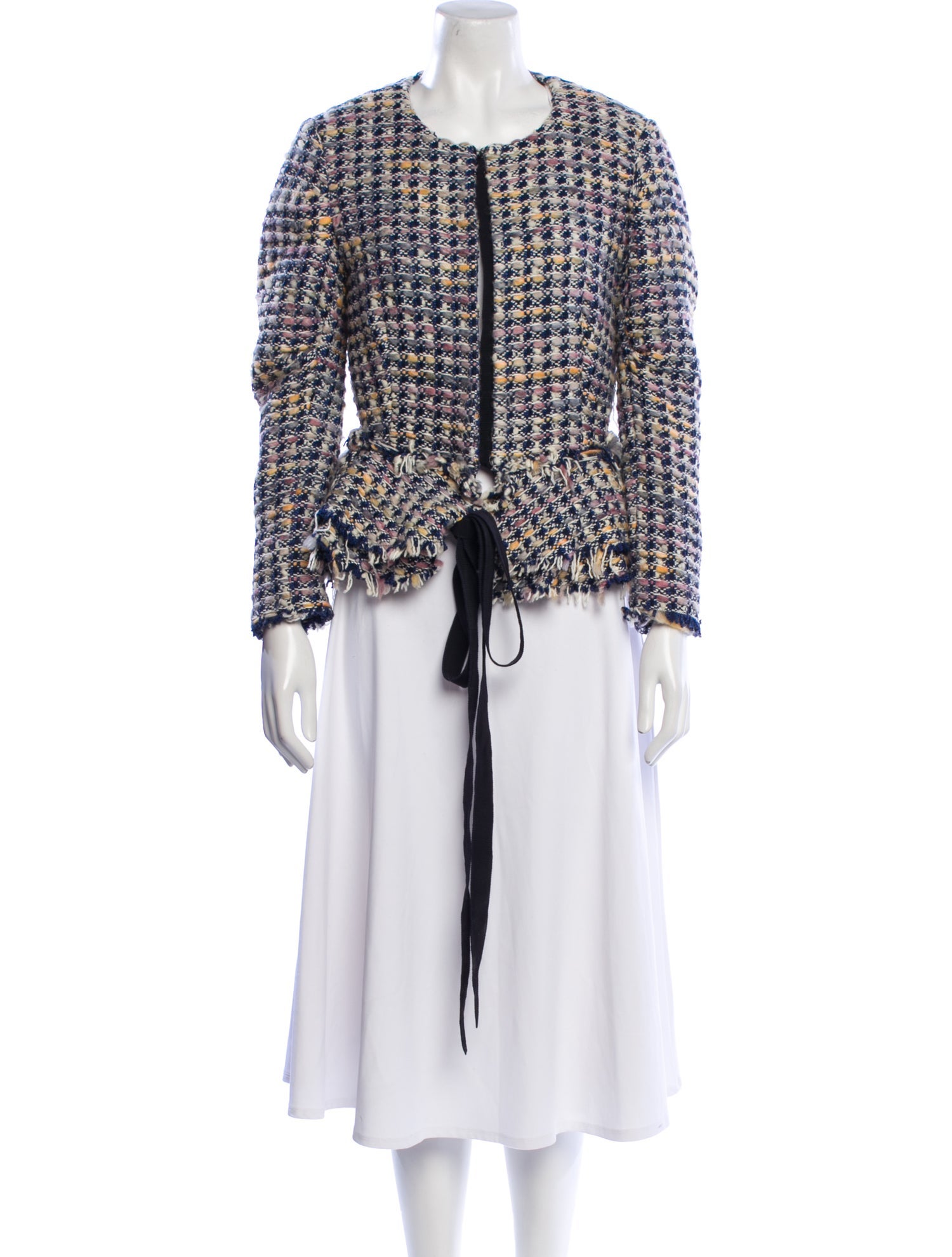 Brock Collection Tweed Pattern Evening Jacket