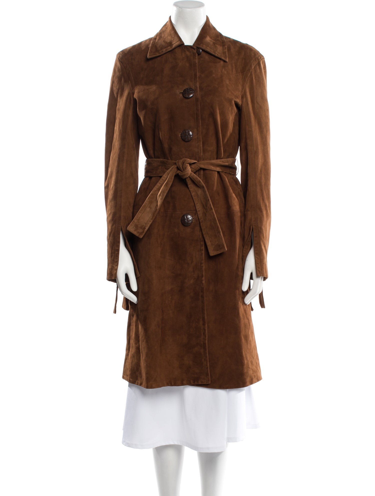 Brock Collection Lambskin Trench Coat