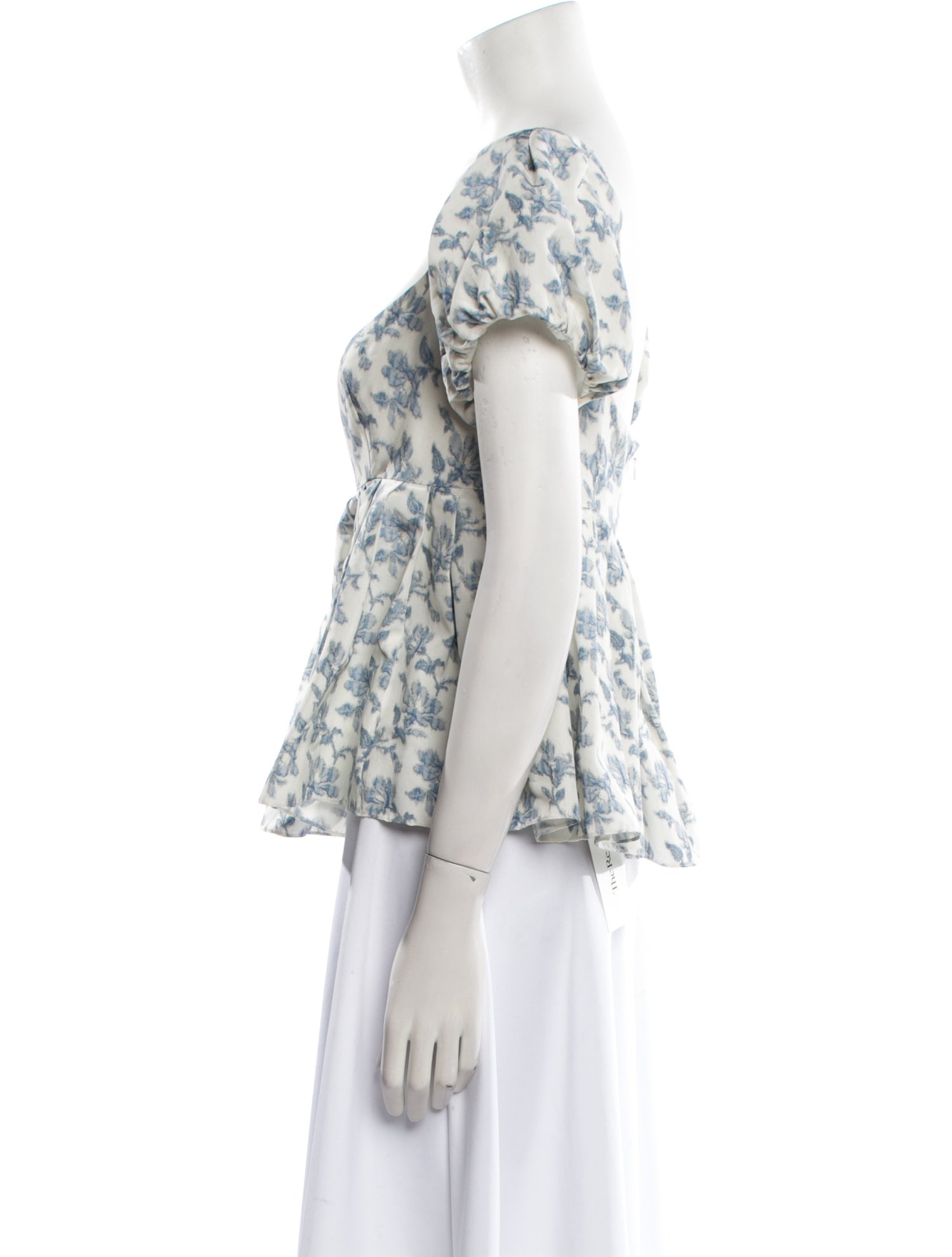 Brock Collection Floral Print Scoop Neck Blouse