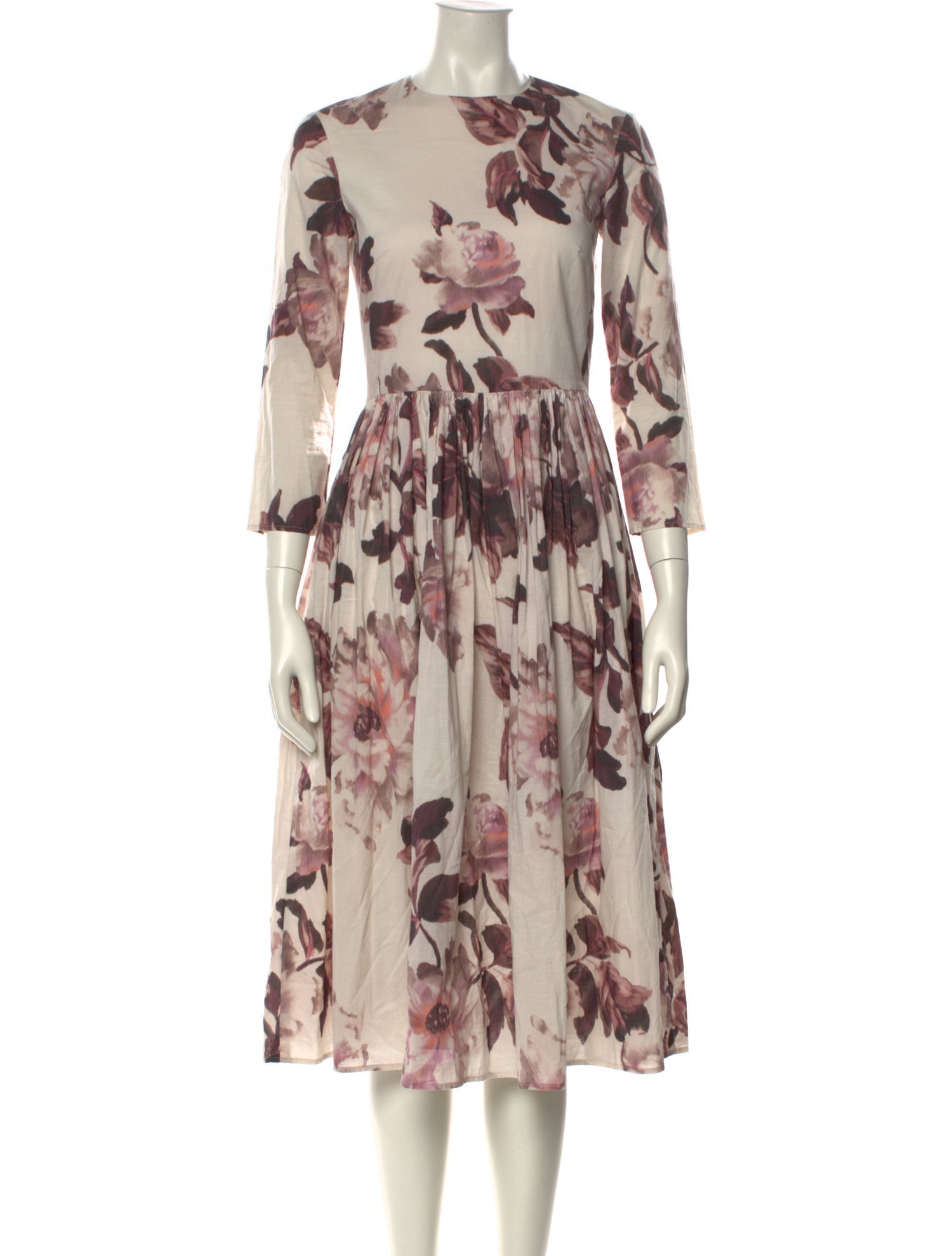 Brock Collection Floral Print Midi Length Dress