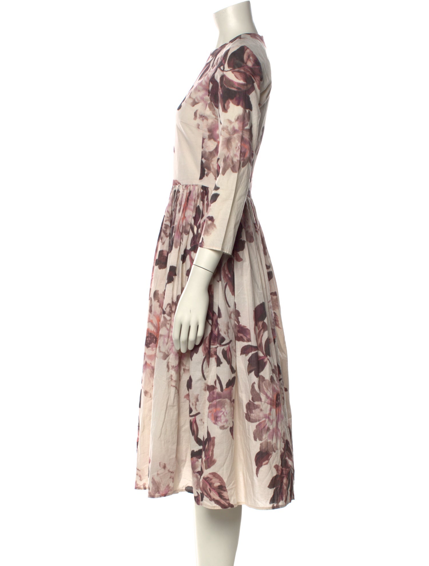 Brock Collection Floral Print Midi Length Dress
