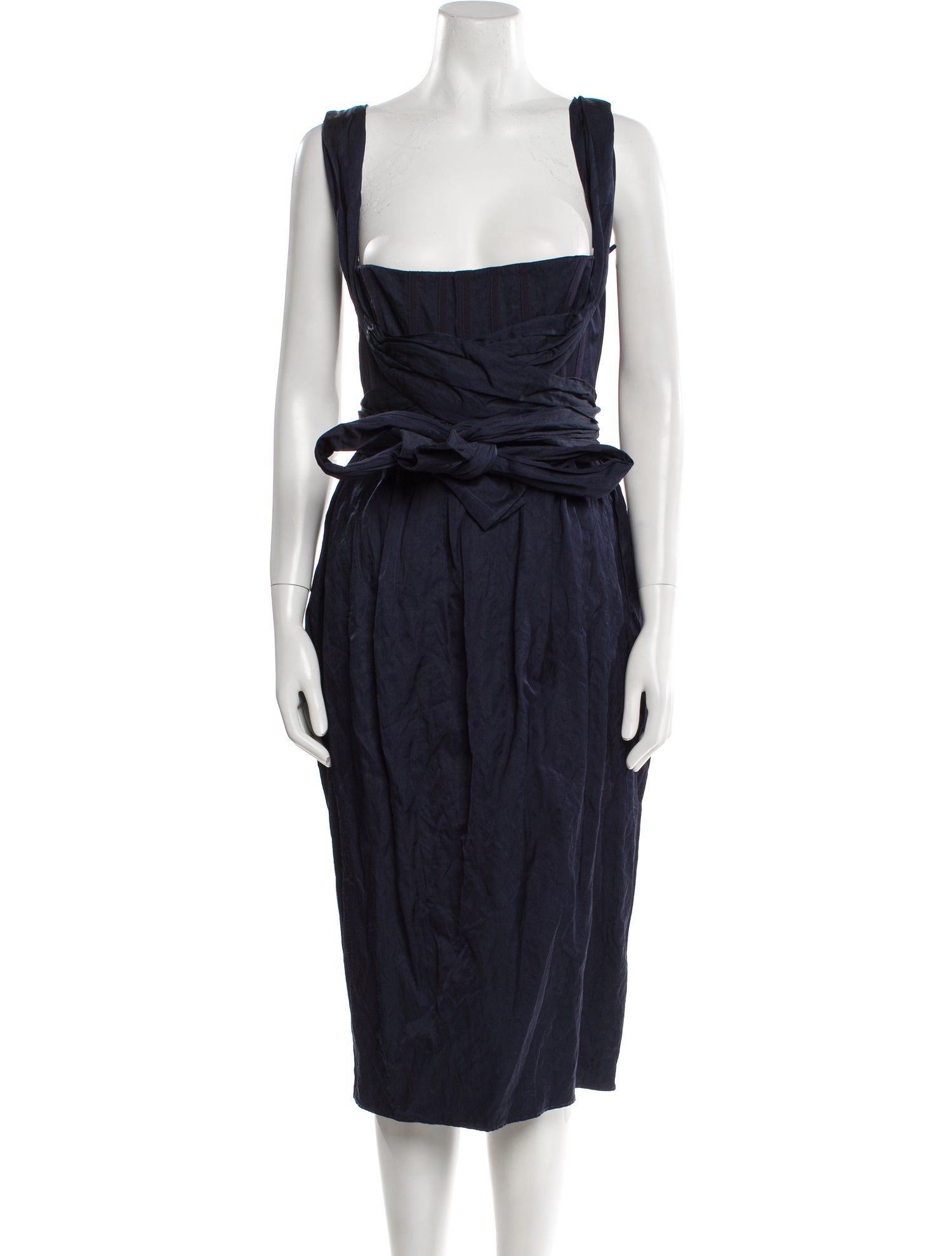 Brock Collection Square Neckline Midi Length Dress w/ Tags