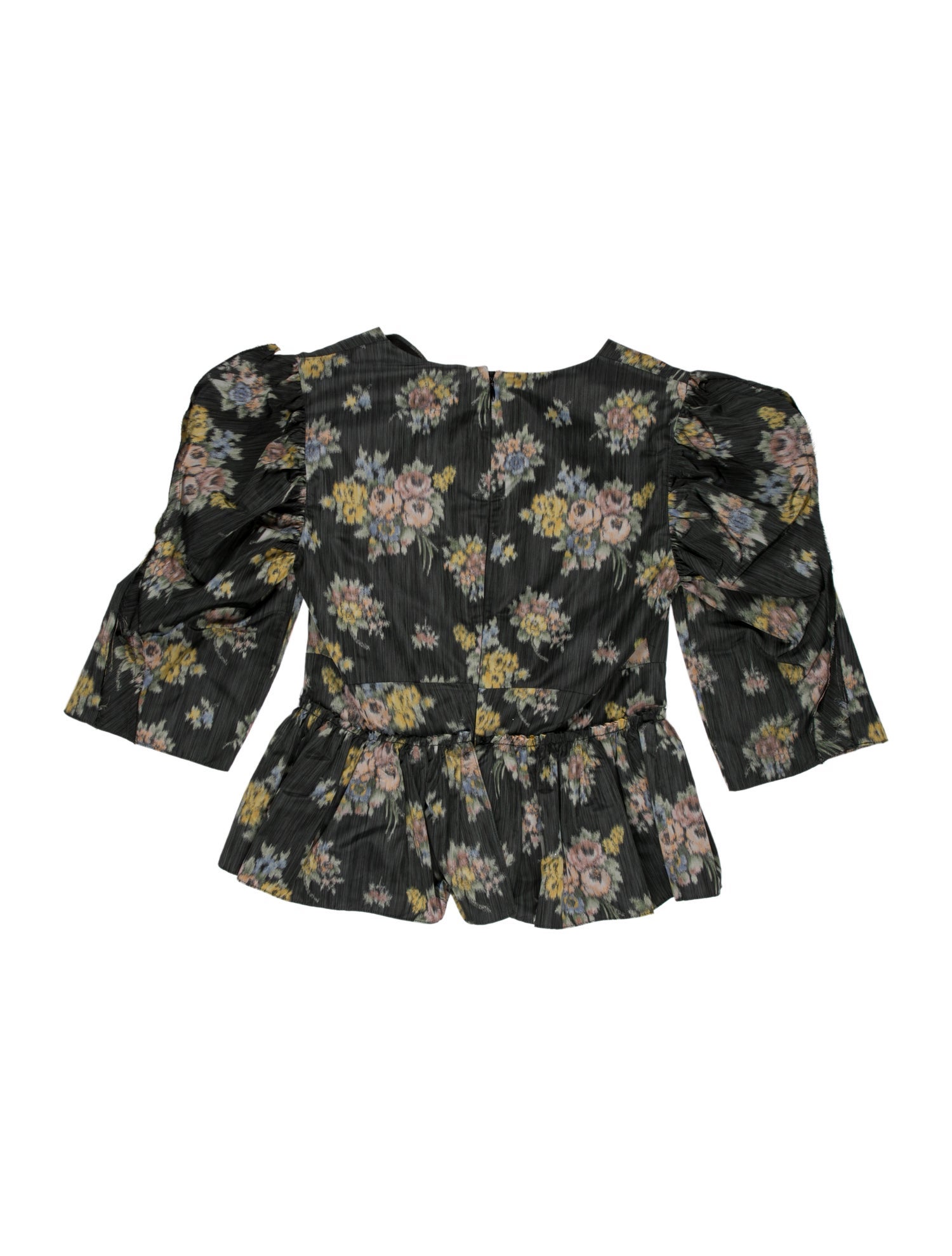 Brock Collection Floral Print Strapless Blouse w/ Tags