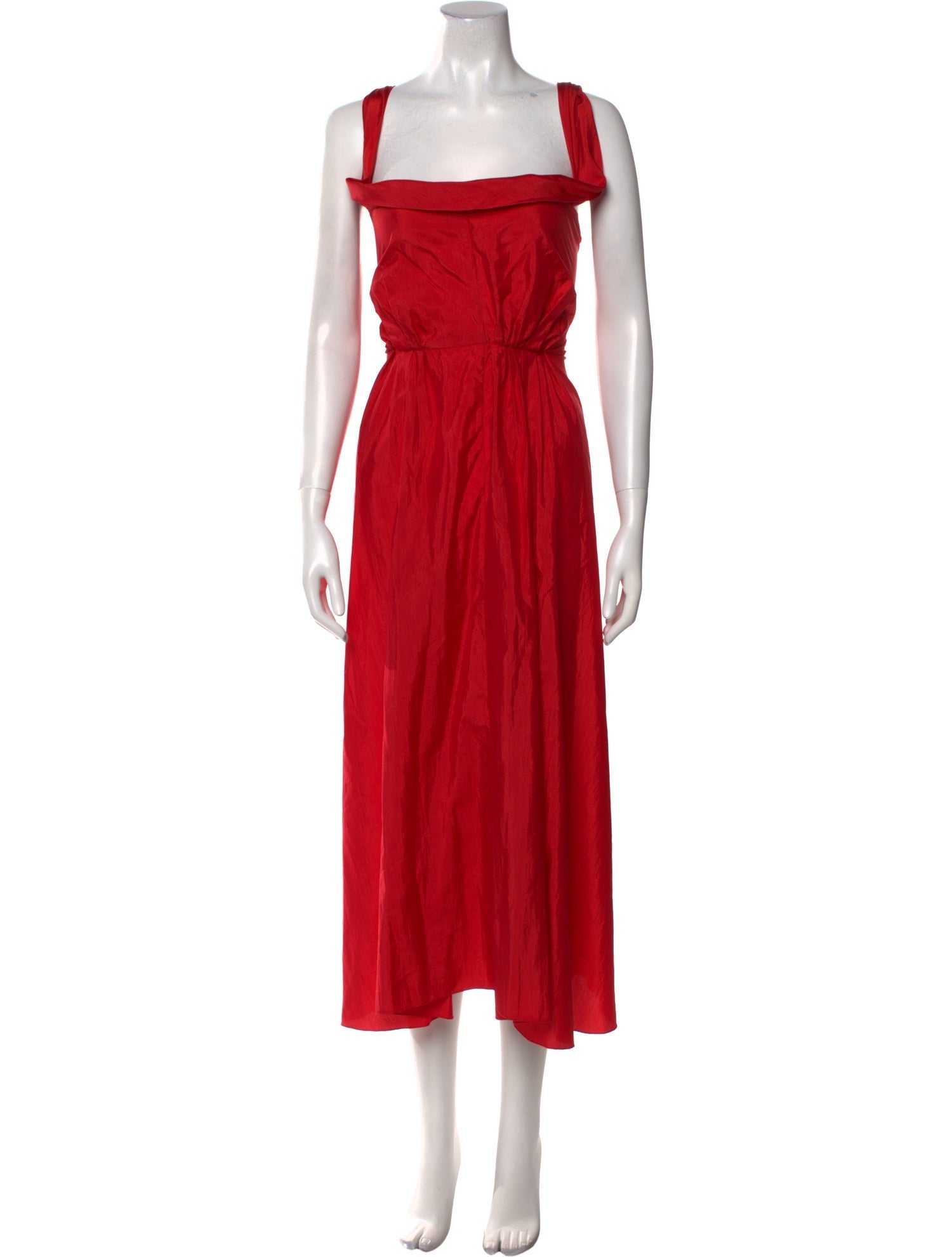 Brock Collection Square Neckline Long Dress