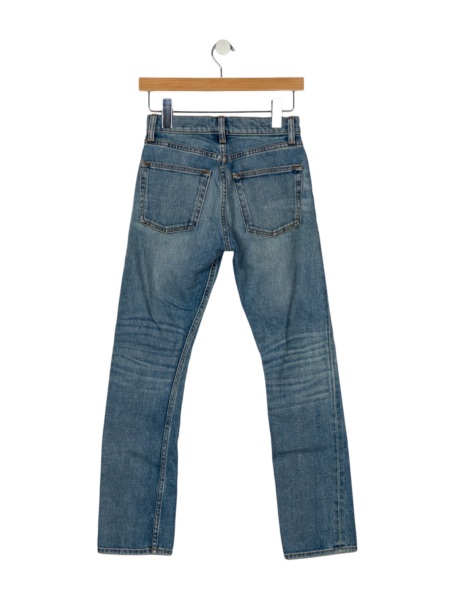 Brock Collection Mid-Rise Straight Leg Jeans