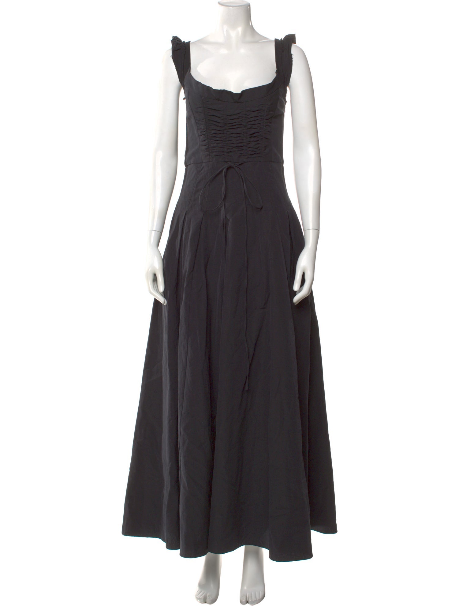 Square Neckline Long Dress